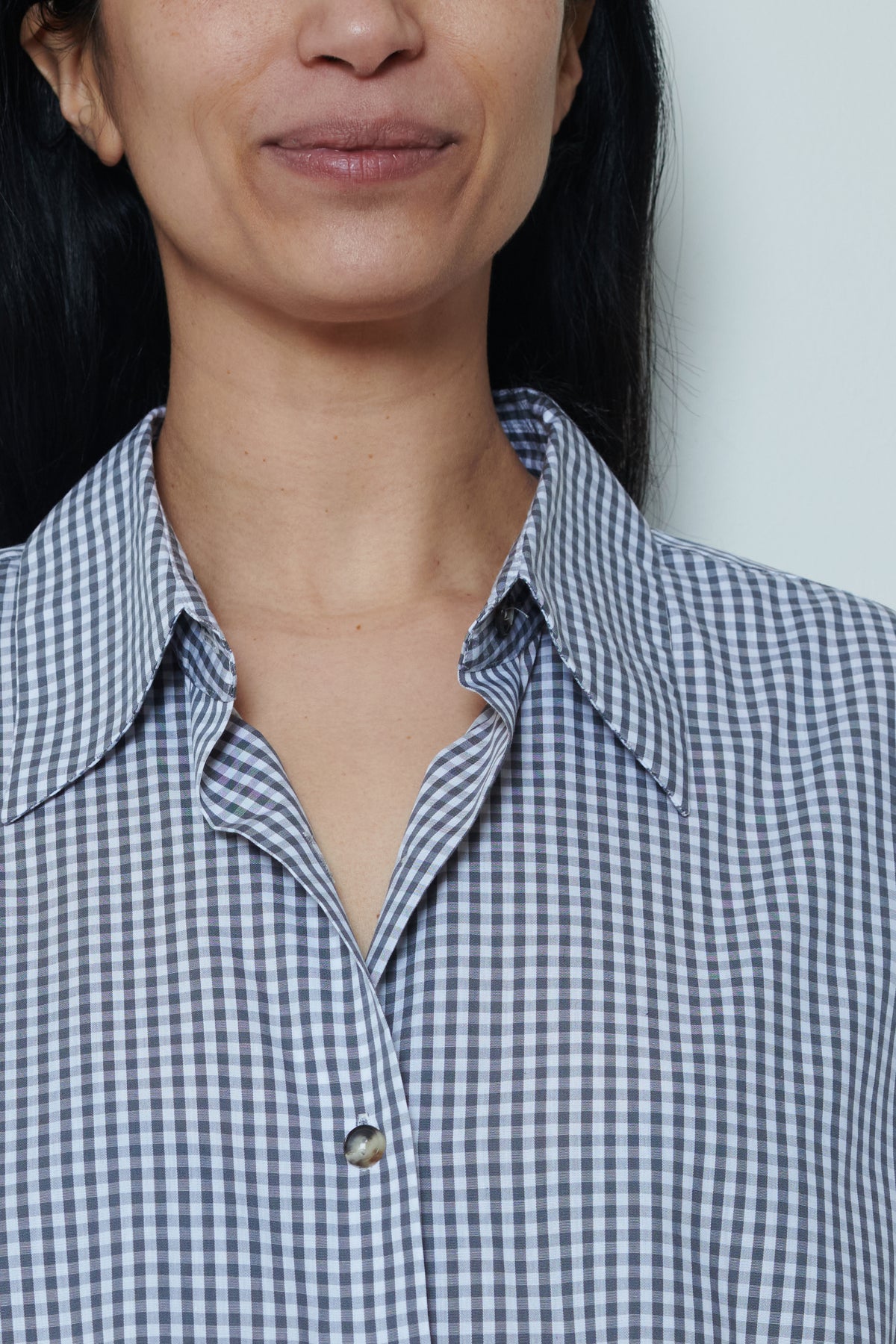 Cordera | Oversized Shirt - Vichy Grey