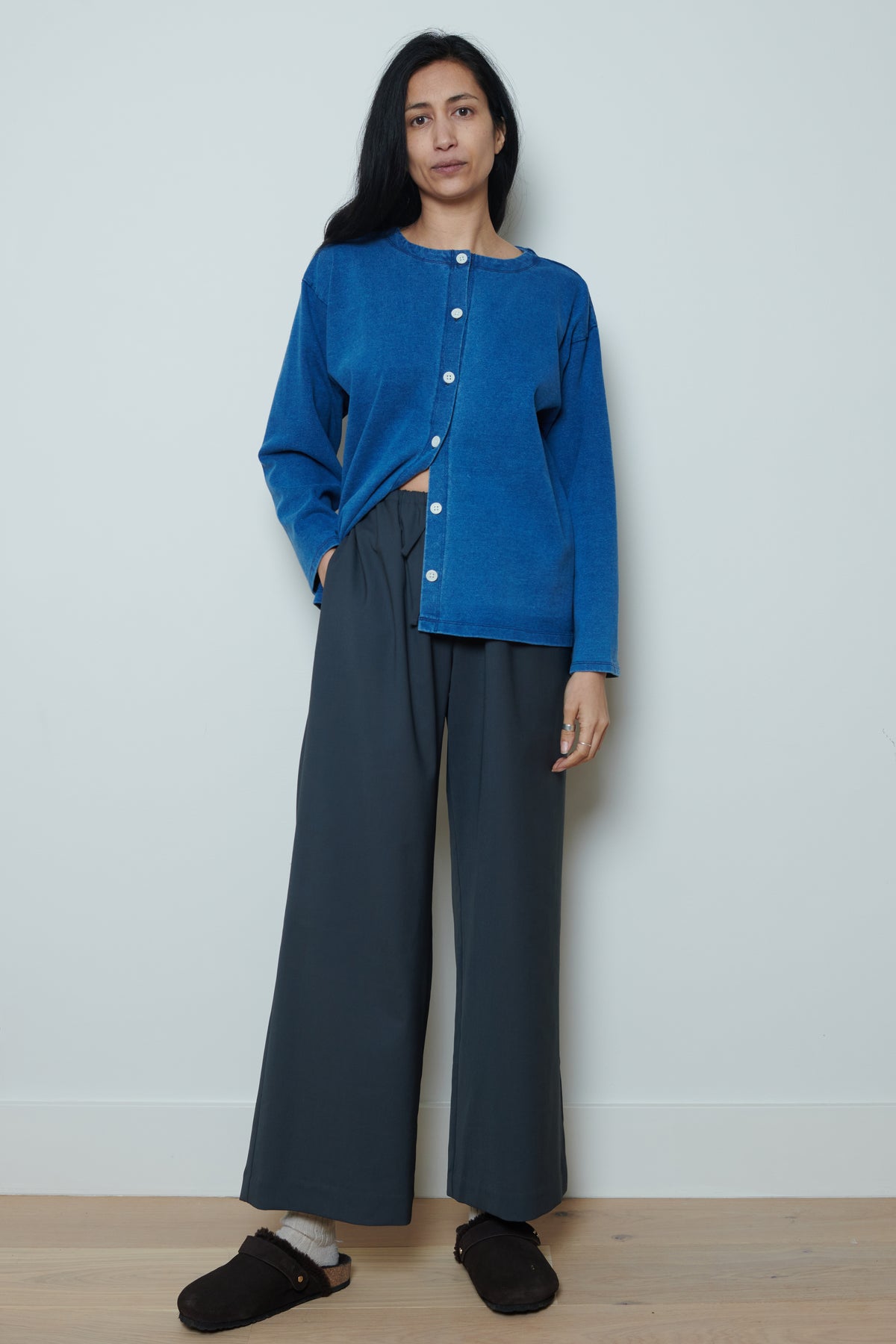 Cordera | Tailored Drawstring Pants - Ebony