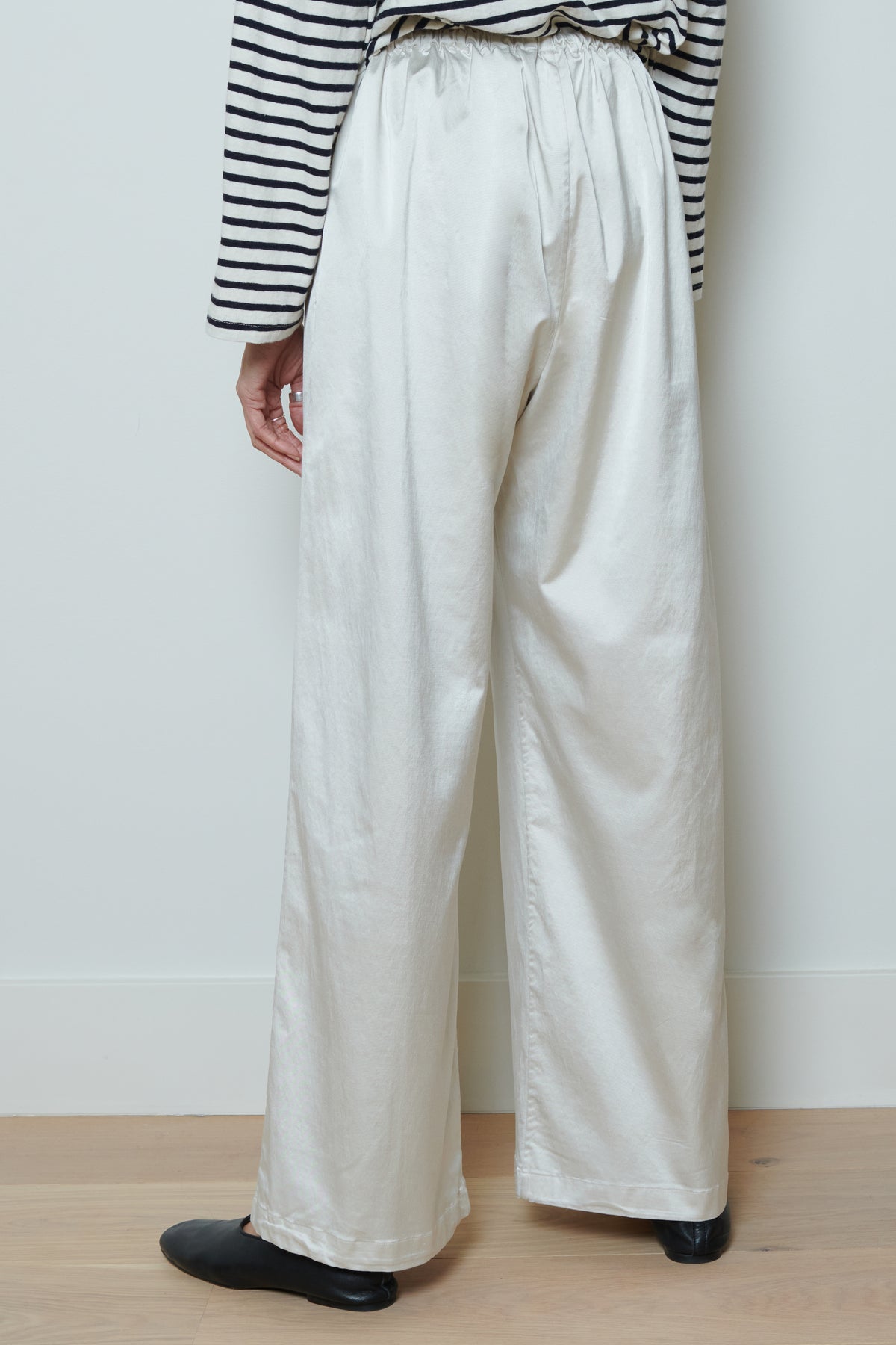 Cordera | Satin Drawstring Pants - Perla