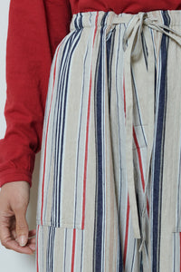 Ichi Antiquities | Indigo Stripe Pants