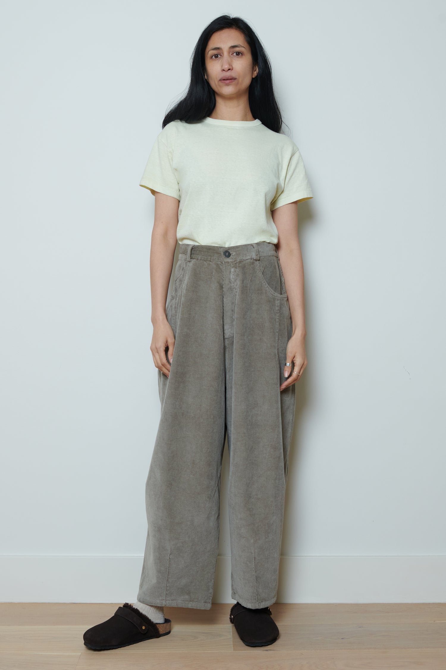 Cordera | Corduroy Baggy Pants - Cobblestone