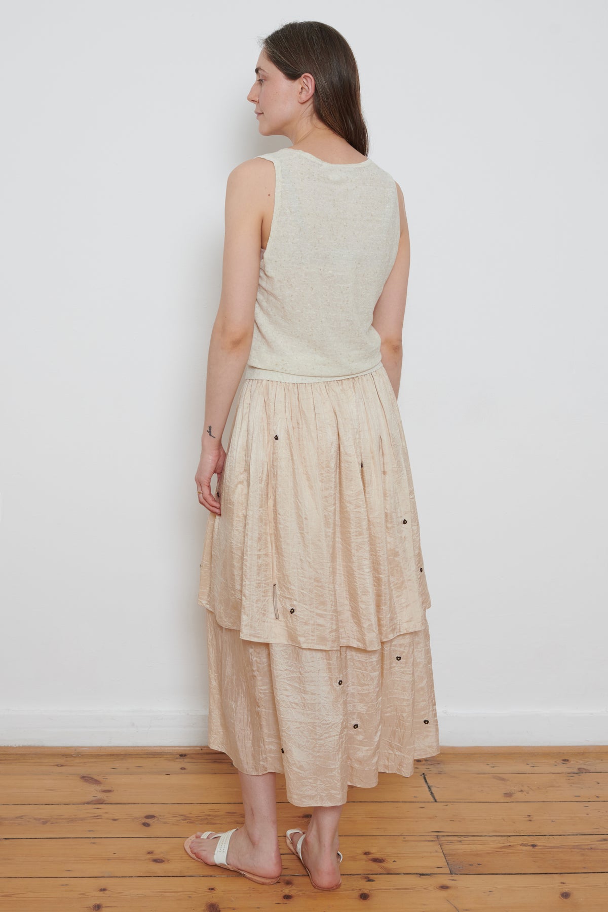 Runaway Bicycle | Iris Skirt - White