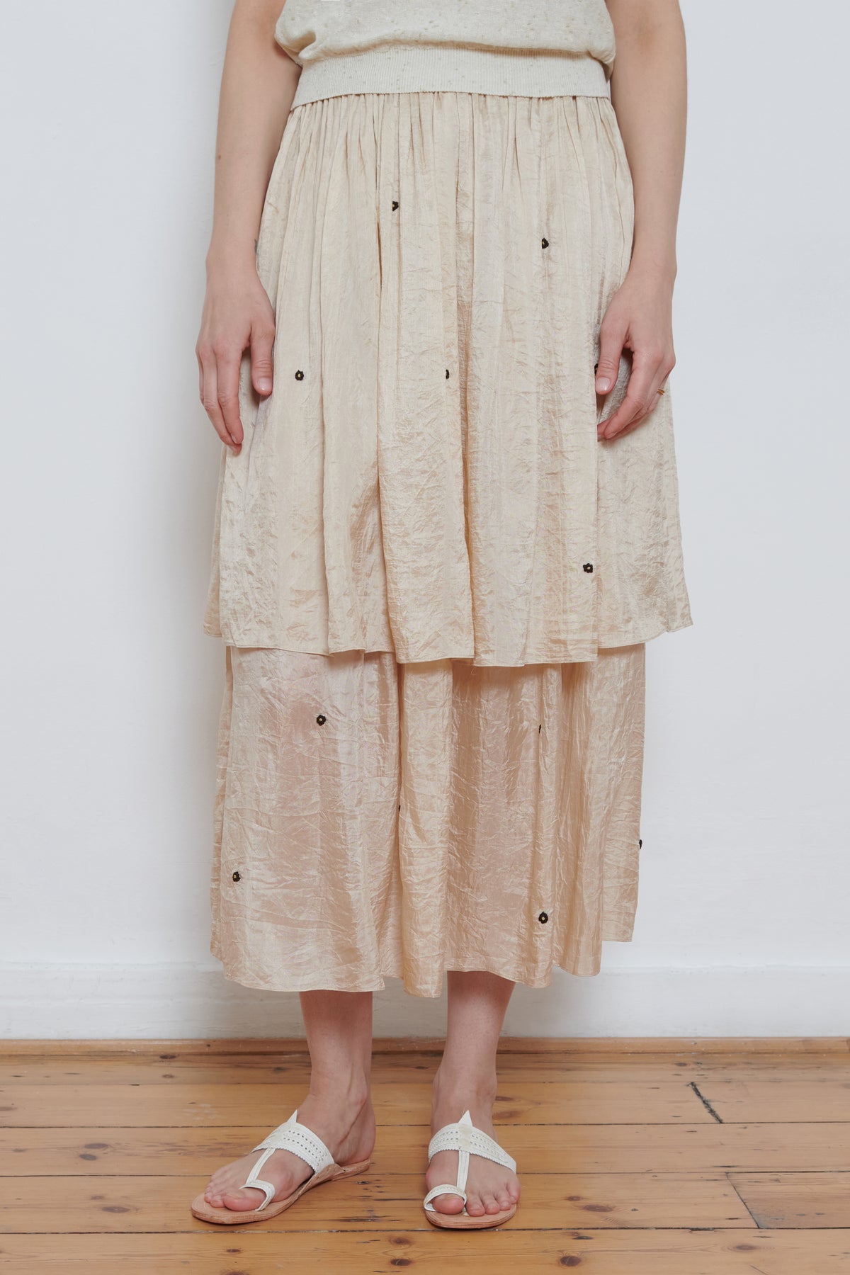 Runaway Bicycle | Iris Skirt - White