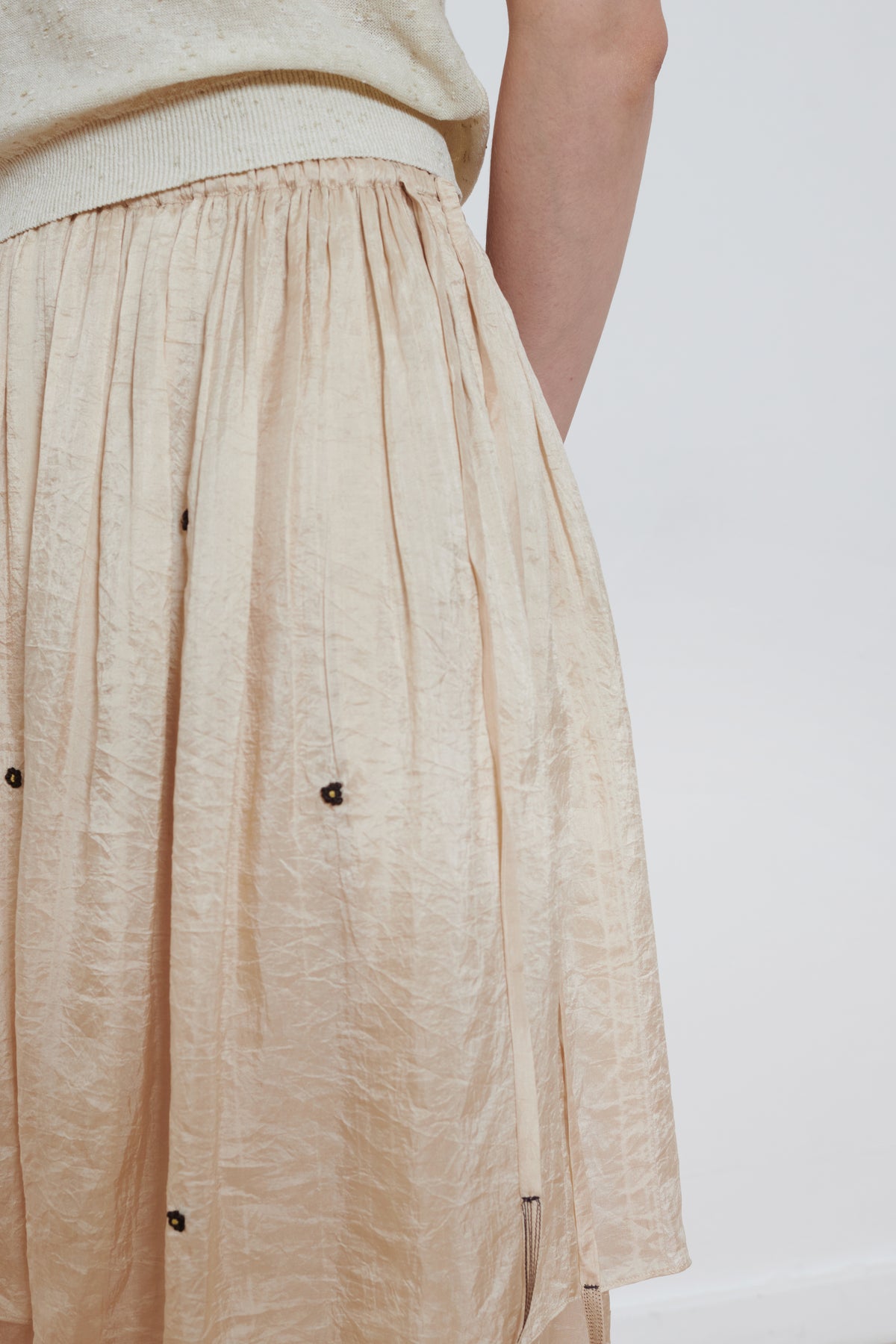 Runaway Bicycle | Iris Skirt - White
