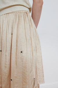 Runaway Bicycle | Iris Skirt - White