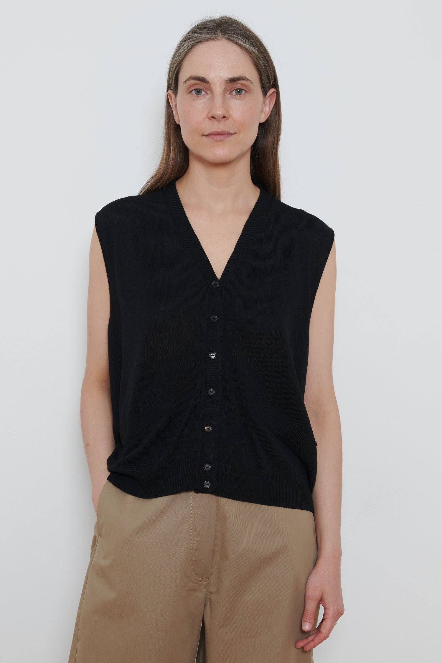 Cordera | Oversize Waistcoat - Black