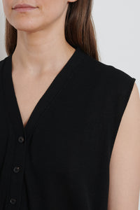 Cordera | Oversize Waistcoat - Black