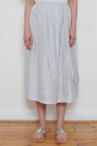 Runaway Bicycle | Embroidered Skirt - Blue