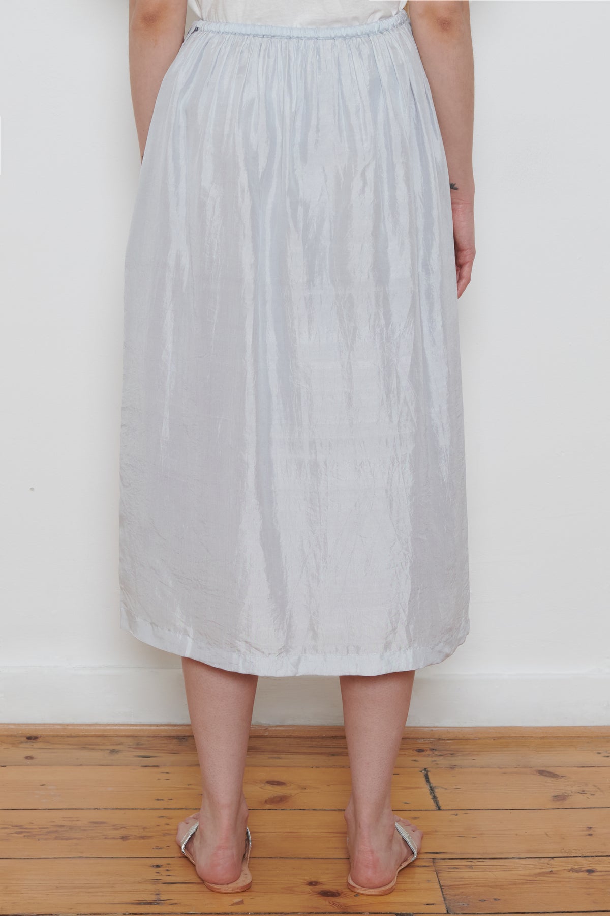 Runaway Bicycle | Embroidered Skirt - Blue