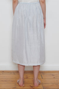 Runaway Bicycle | Embroidered Skirt - Blue