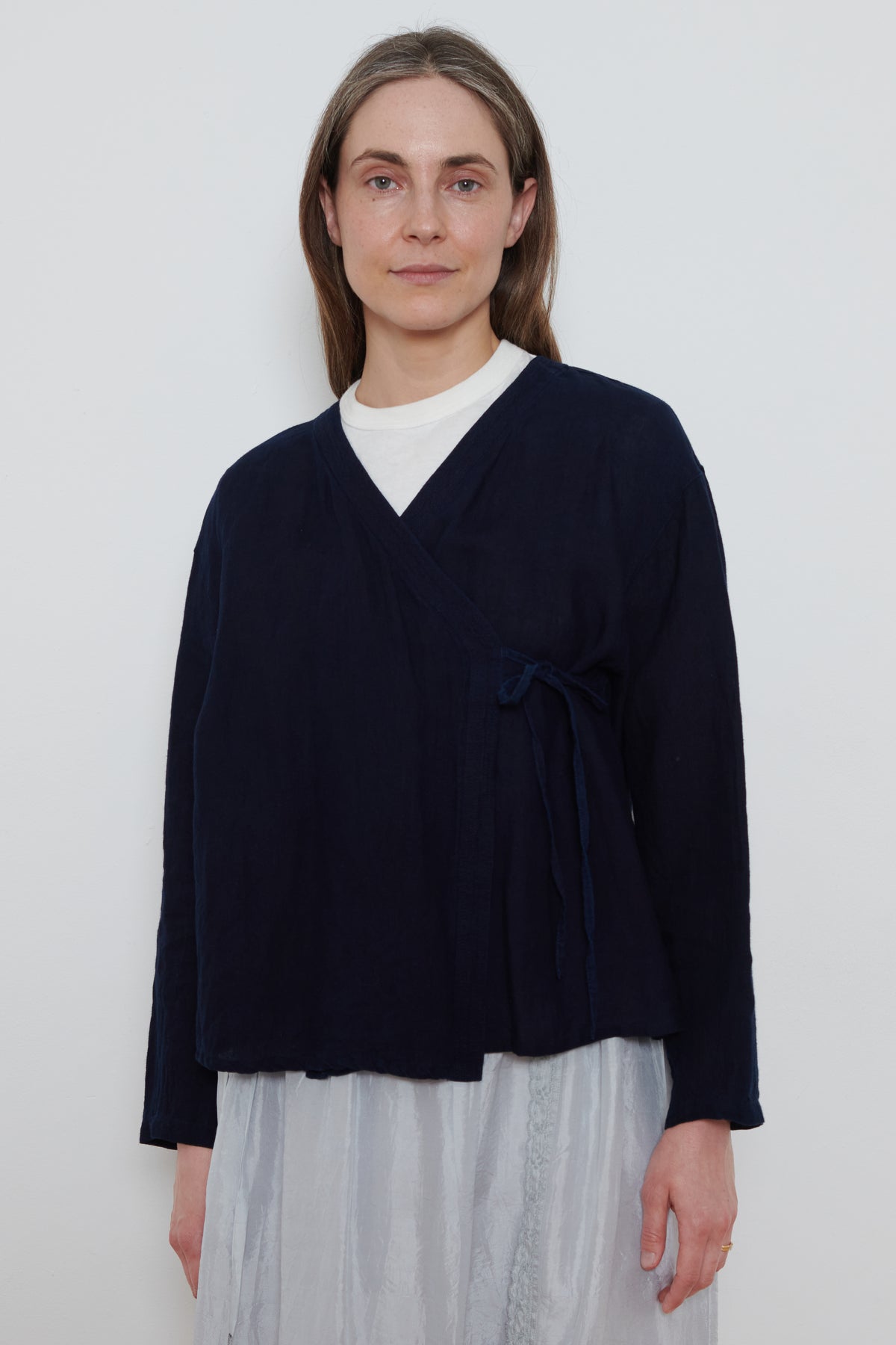 Ichi Antiquities | Cache Coeur Linen Shirt - Indigo