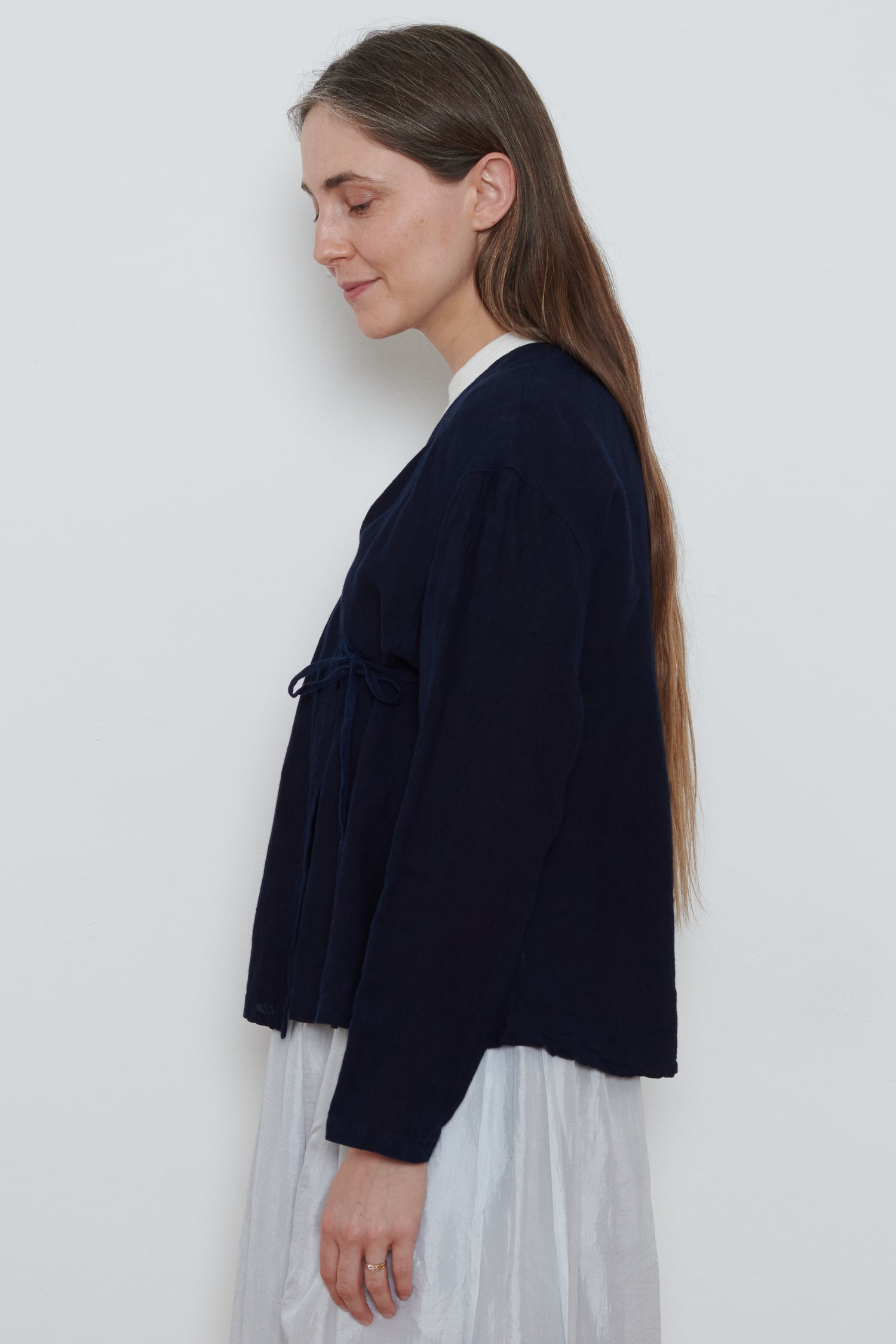 Ichi Antiquities | Cache Coeur Linen Shirt - Indigo