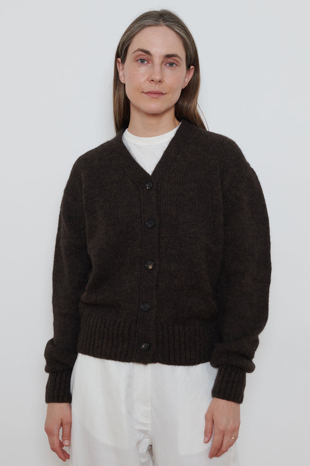 Cordera | Baby Alpaca Cardigan- Brown