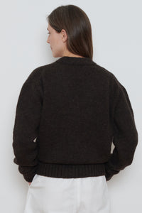 Cordera | Baby Alpaca Cardigan- Brown