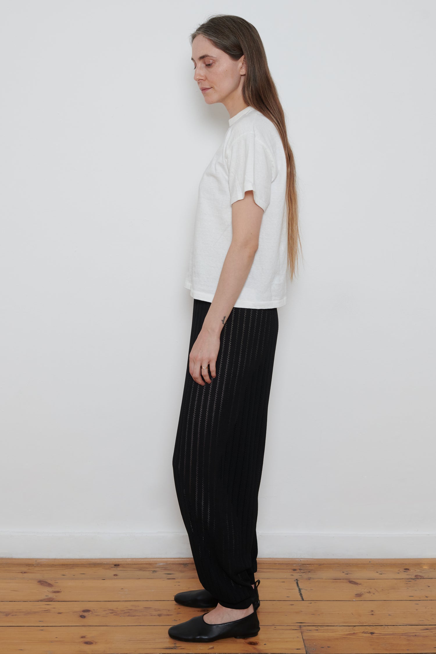 Cordera | Lace Knit Pants- Black