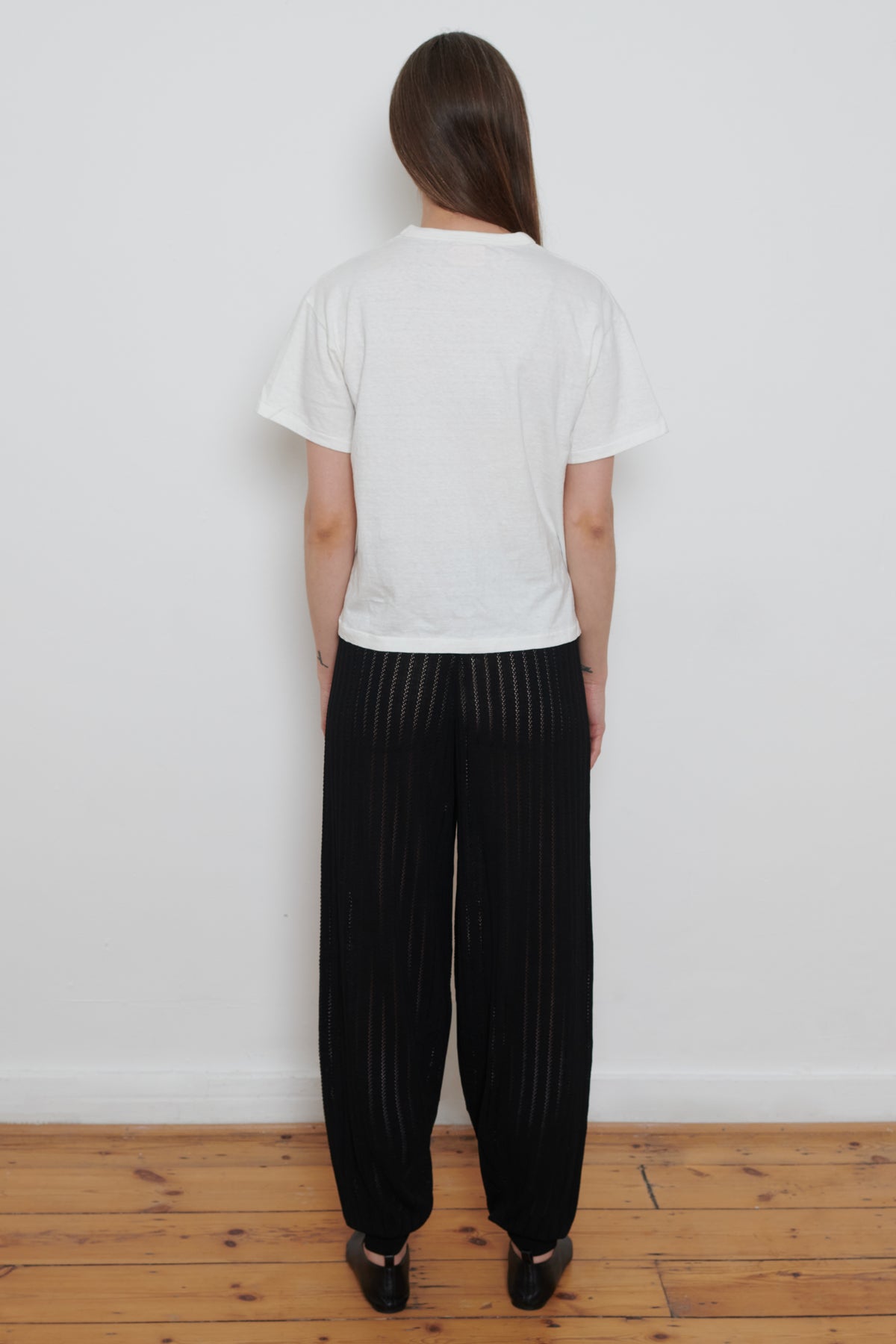 Cordera | Lace Knit Pants- Black