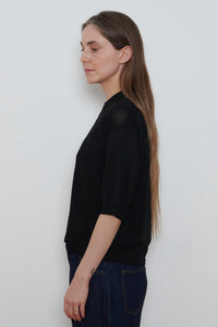 Cordera | Lace Polo- Black