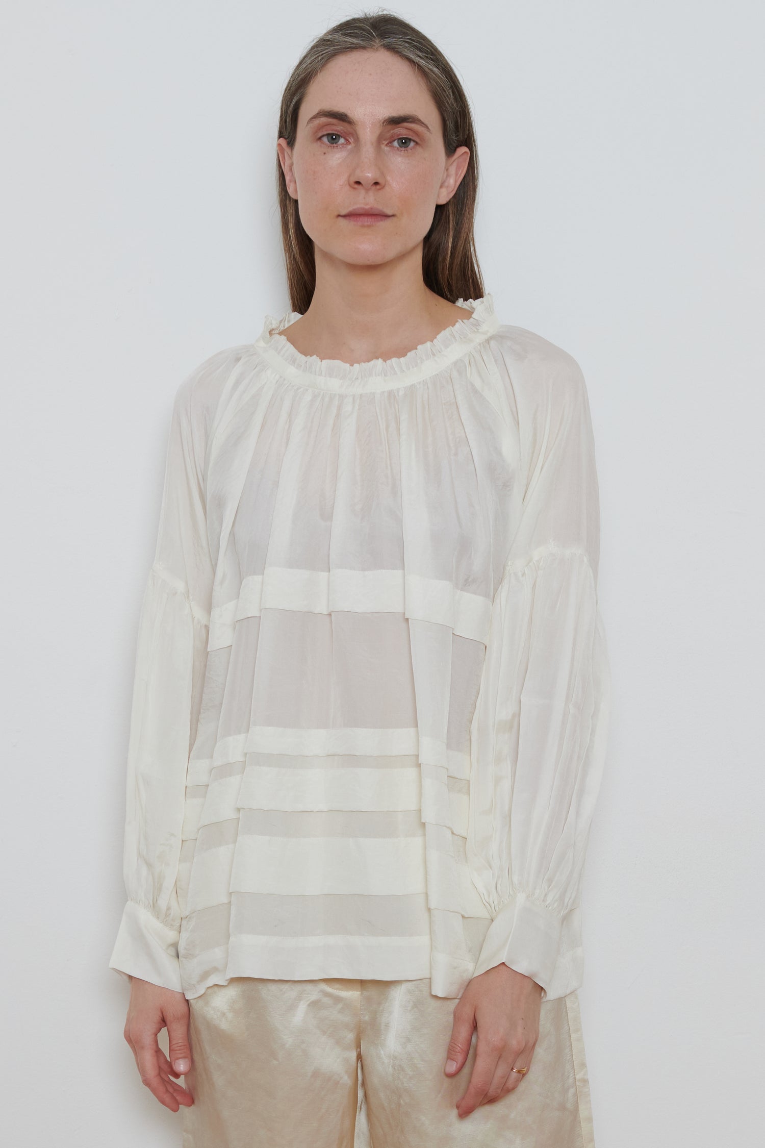 Runaway Bicycle | Astrid Blouse- White