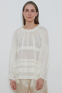 Runaway Bicycle | Astrid Blouse- White