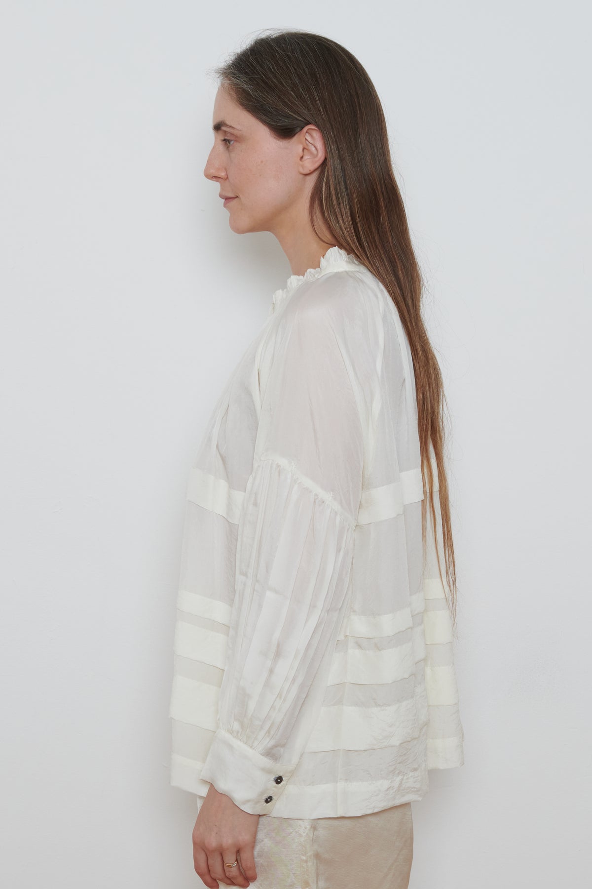 Runaway Bicycle | Astrid Blouse- White