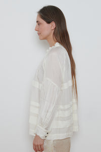 Runaway Bicycle | Astrid Blouse- White