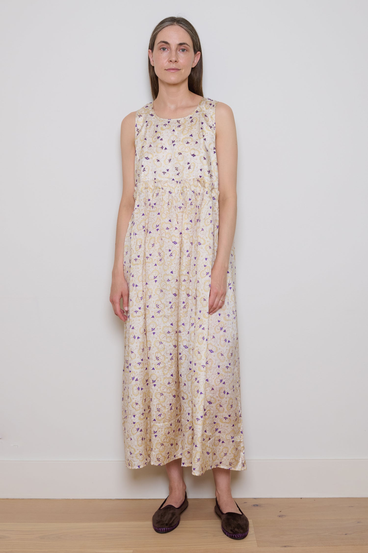 Bunon | Patterned Dress - White Floral