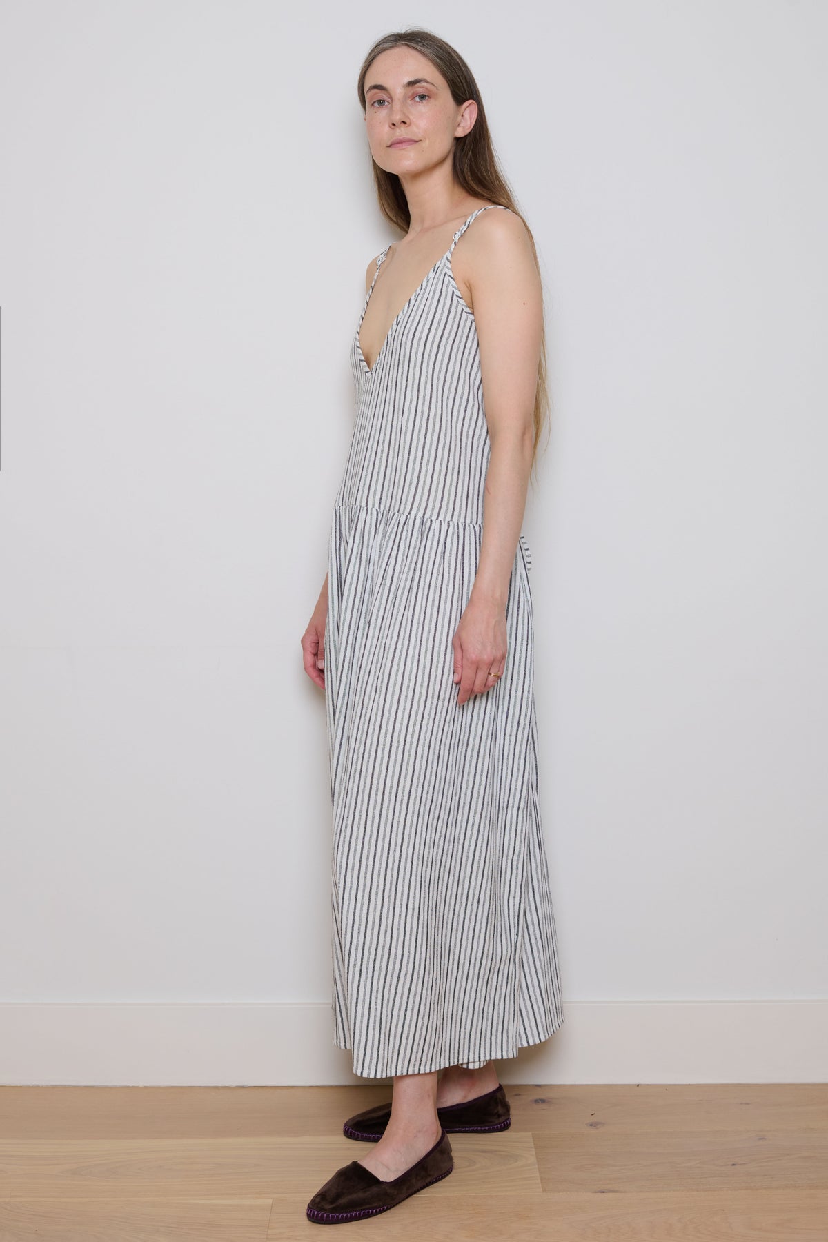 Tidy Street Collection | Kate Dress- White Stripe