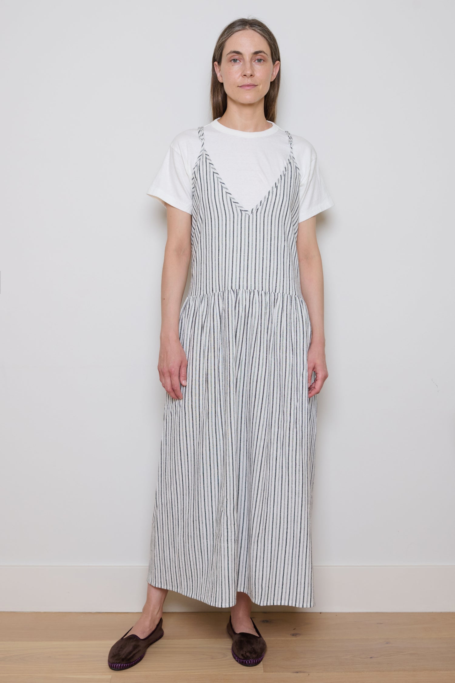 Tidy Street Collection | Kate Dress- White Stripe