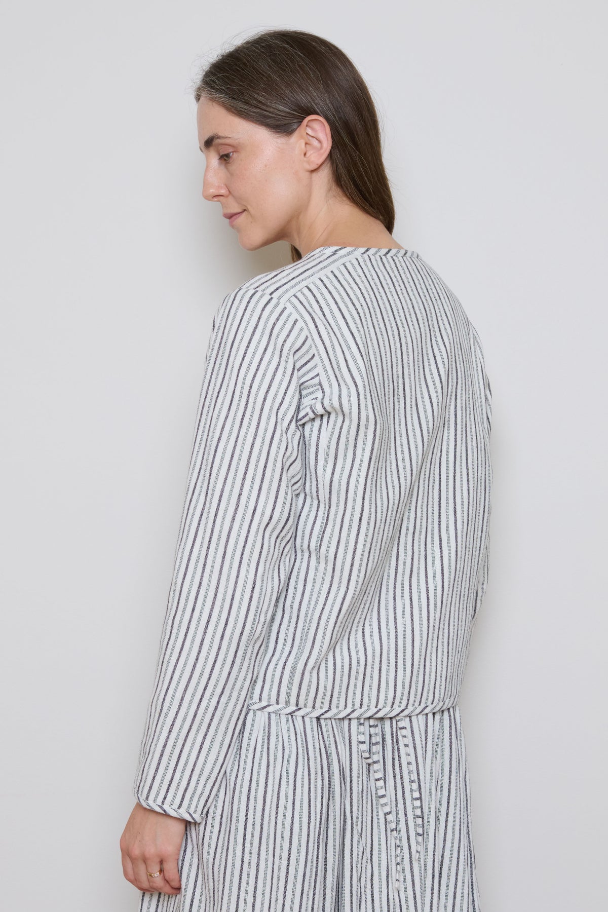 Tidy Street Collection | Kitty Jacket - White Stripe