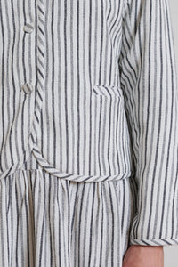 Tidy Street Collection | Kitty Jacket - White Stripe