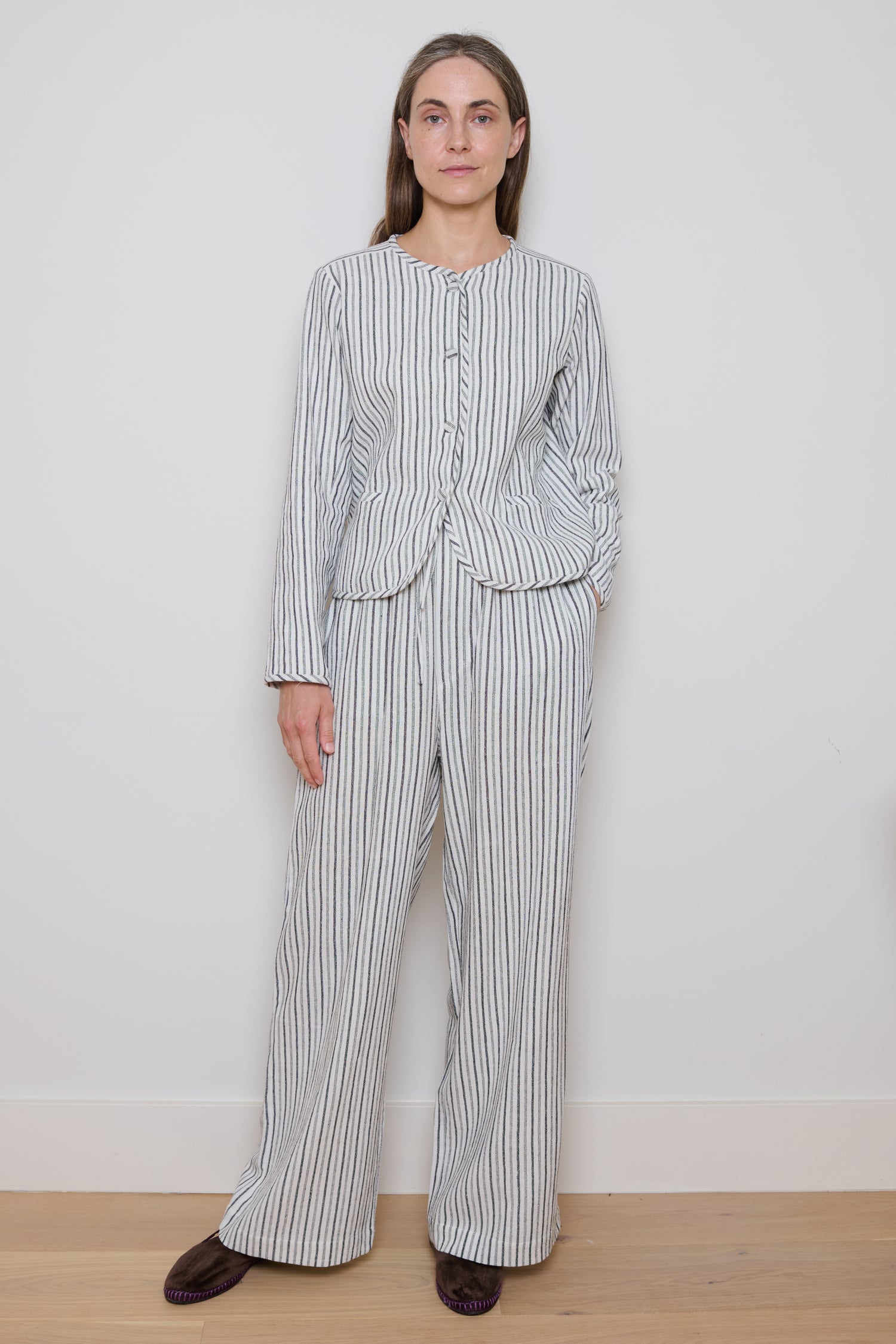 Tidy Street Collection | Kitty Jacket - White Stripe