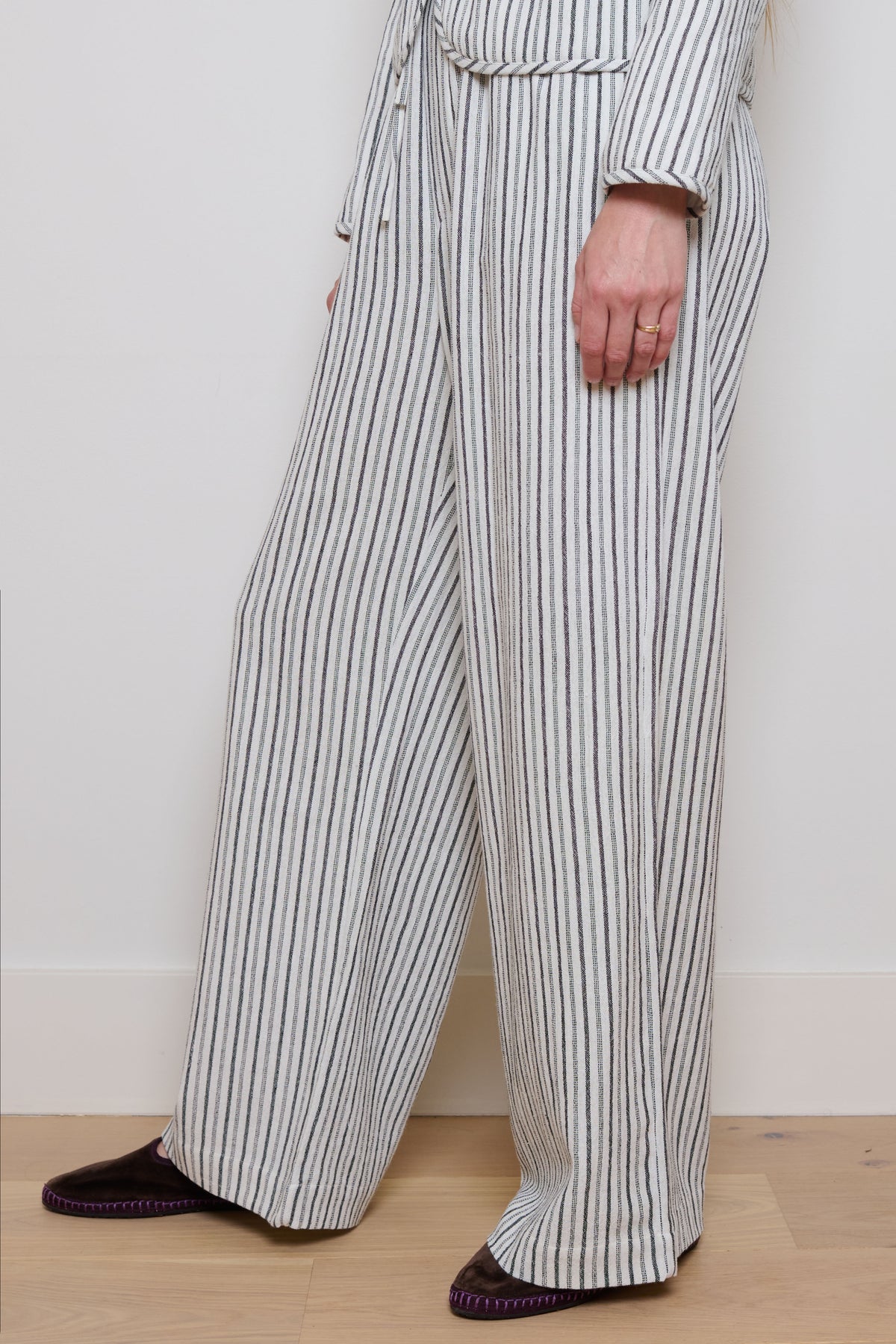 Tidy Street Collection | Helen Trousers - White Stripe