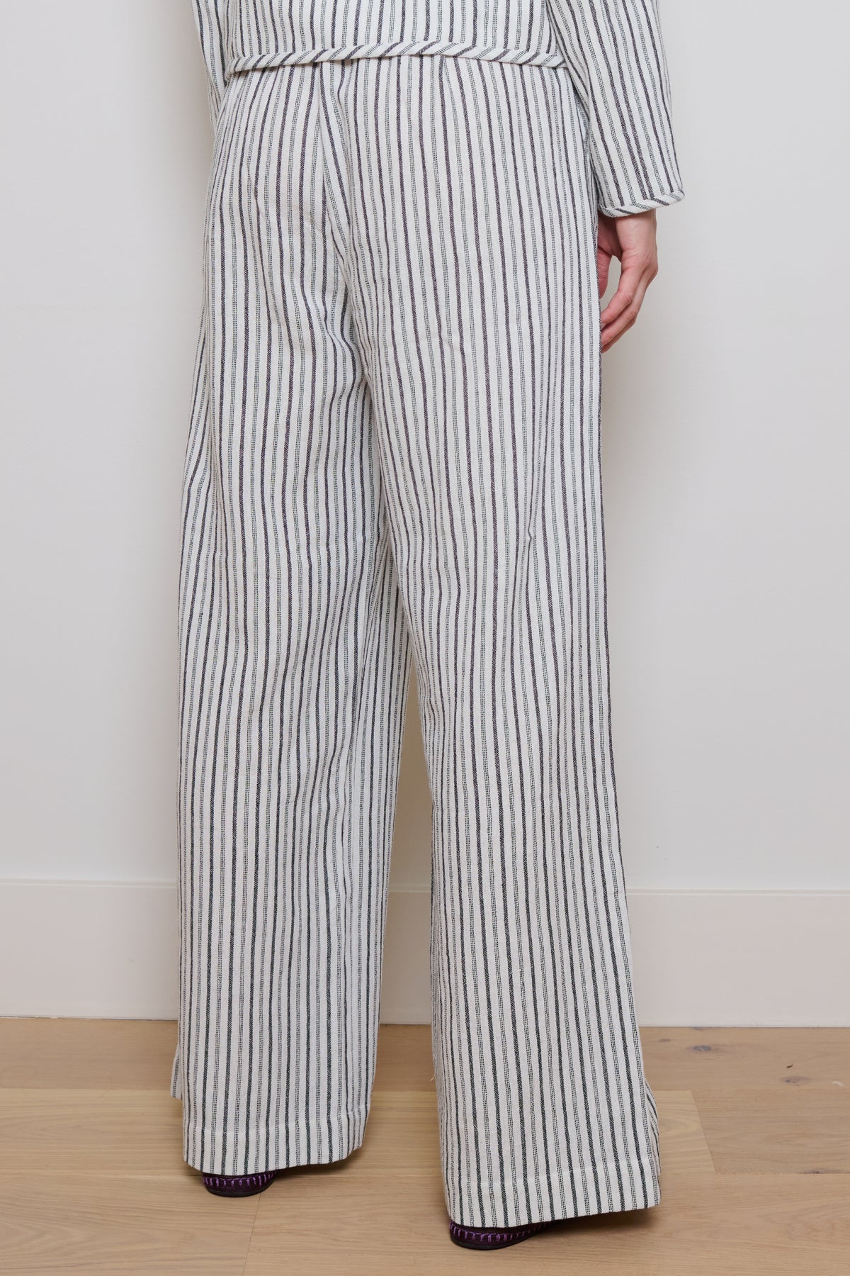 Tidy Street Collection | Helen Trousers - White Stripe