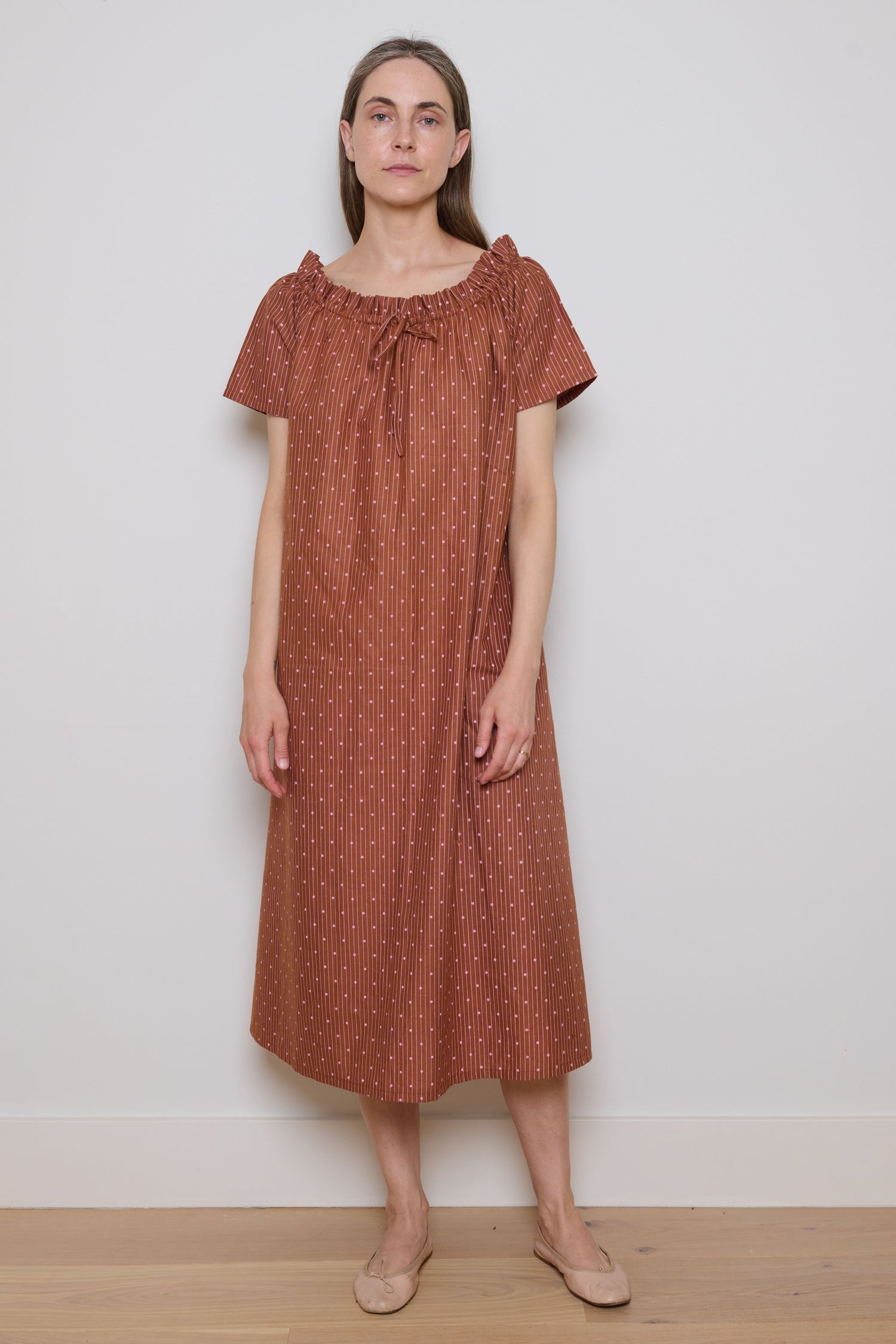 Tidy Street Collection | Dotty Dress - Brown