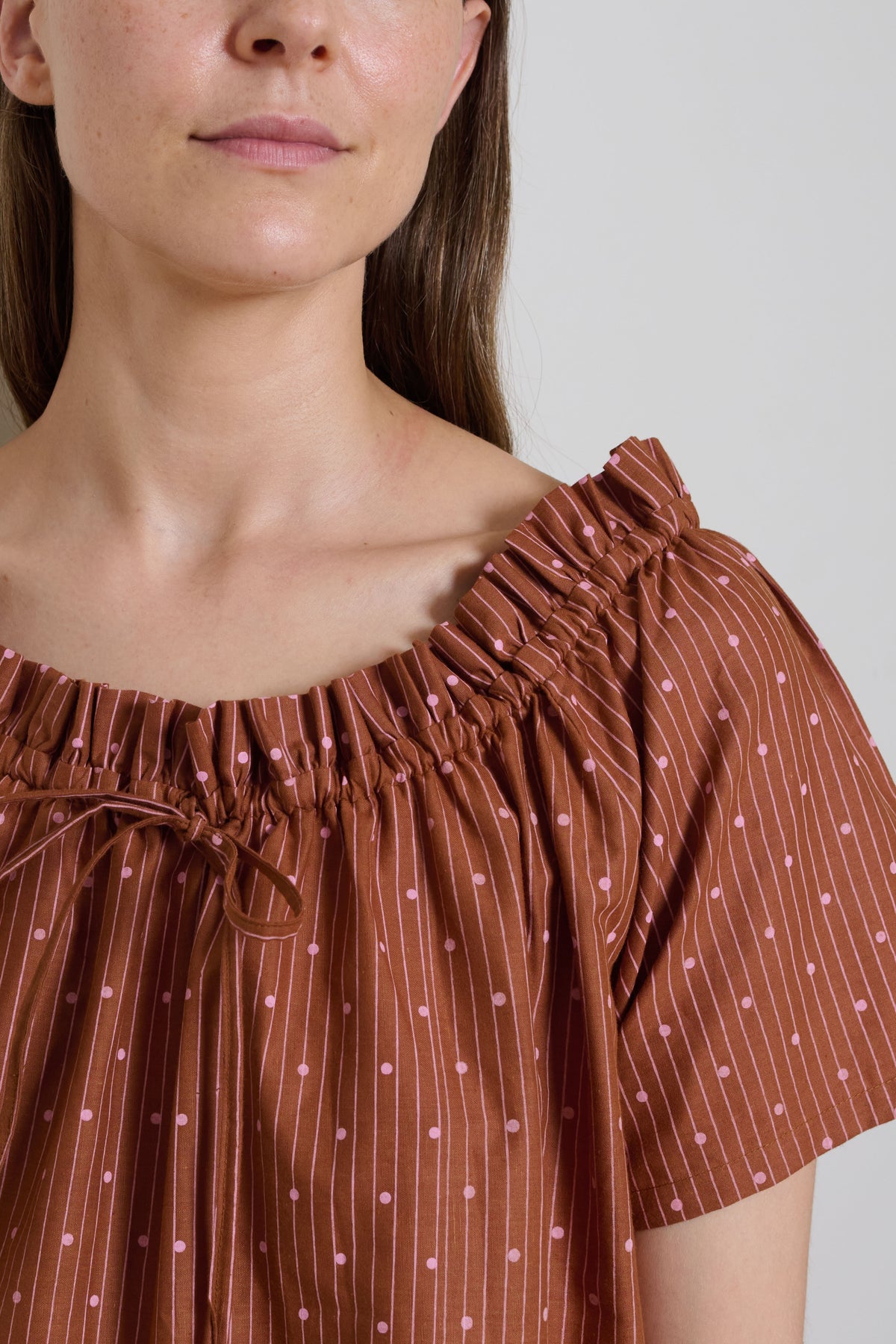 Tidy Street Collection | Dotty Dress - Brown