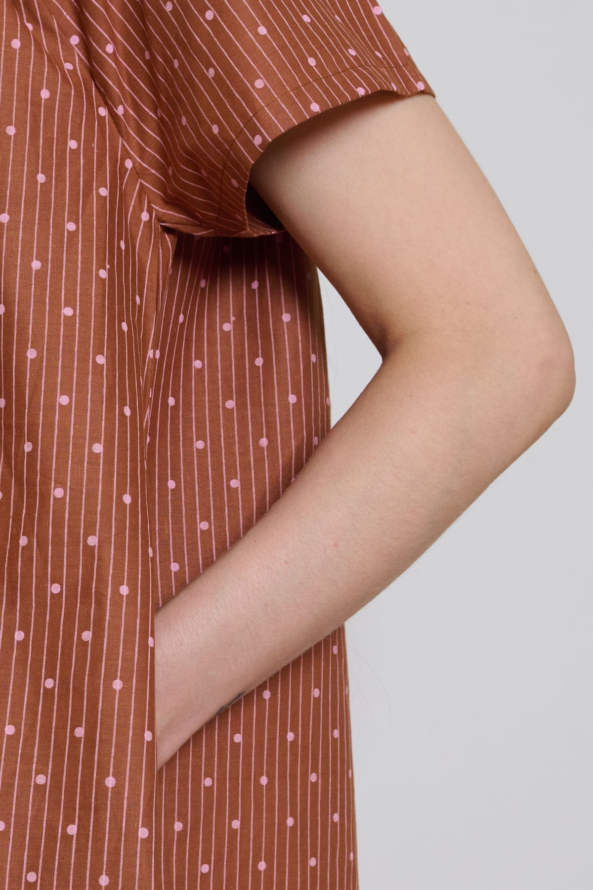 Tidy Street Collection | Dotty Dress - Brown