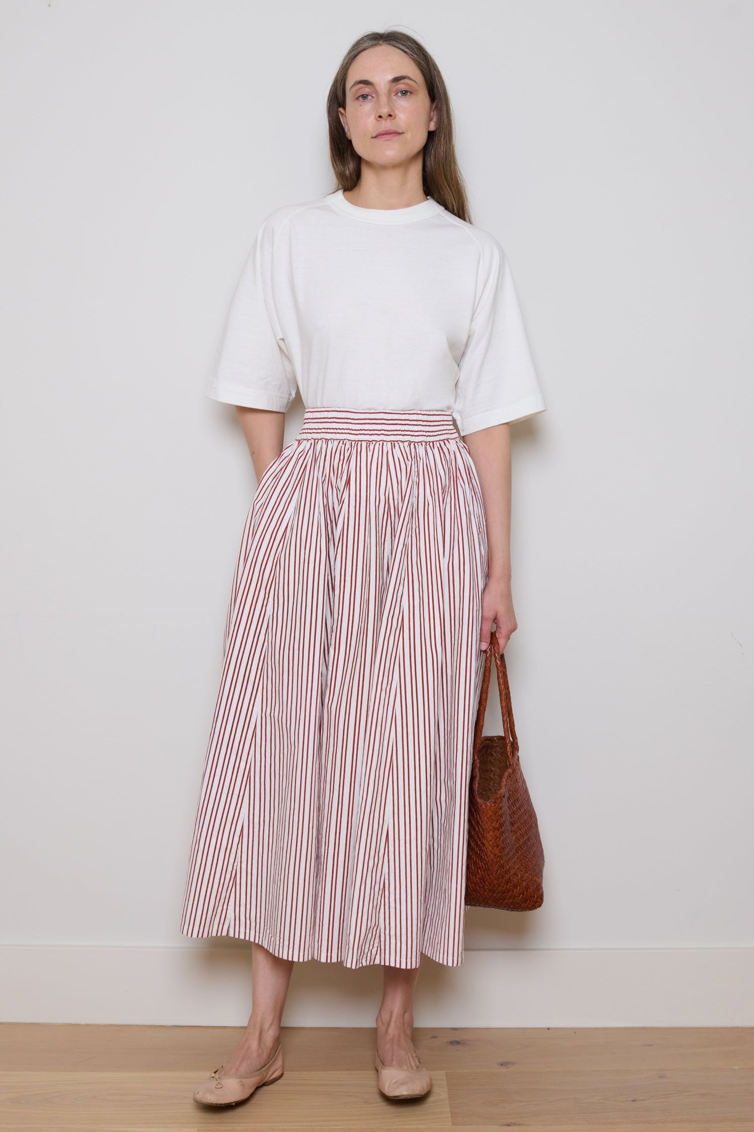 Tidy Street Collection | Claudia Skirt - Red Stripe
