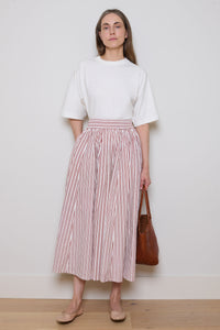 Tidy Street Collection | Claudia Skirt - Red Stripe