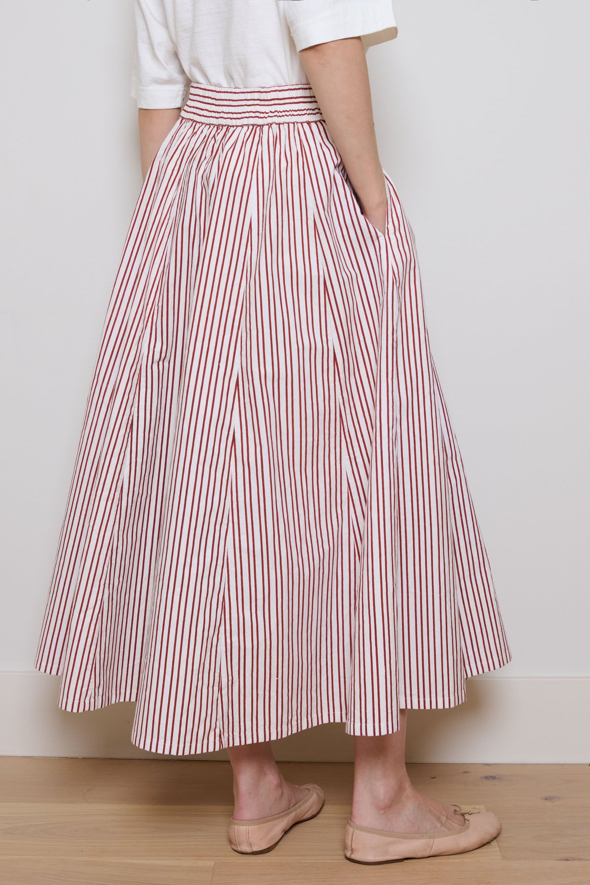 Tidy Street Collection | Claudia Skirt - Red Stripe