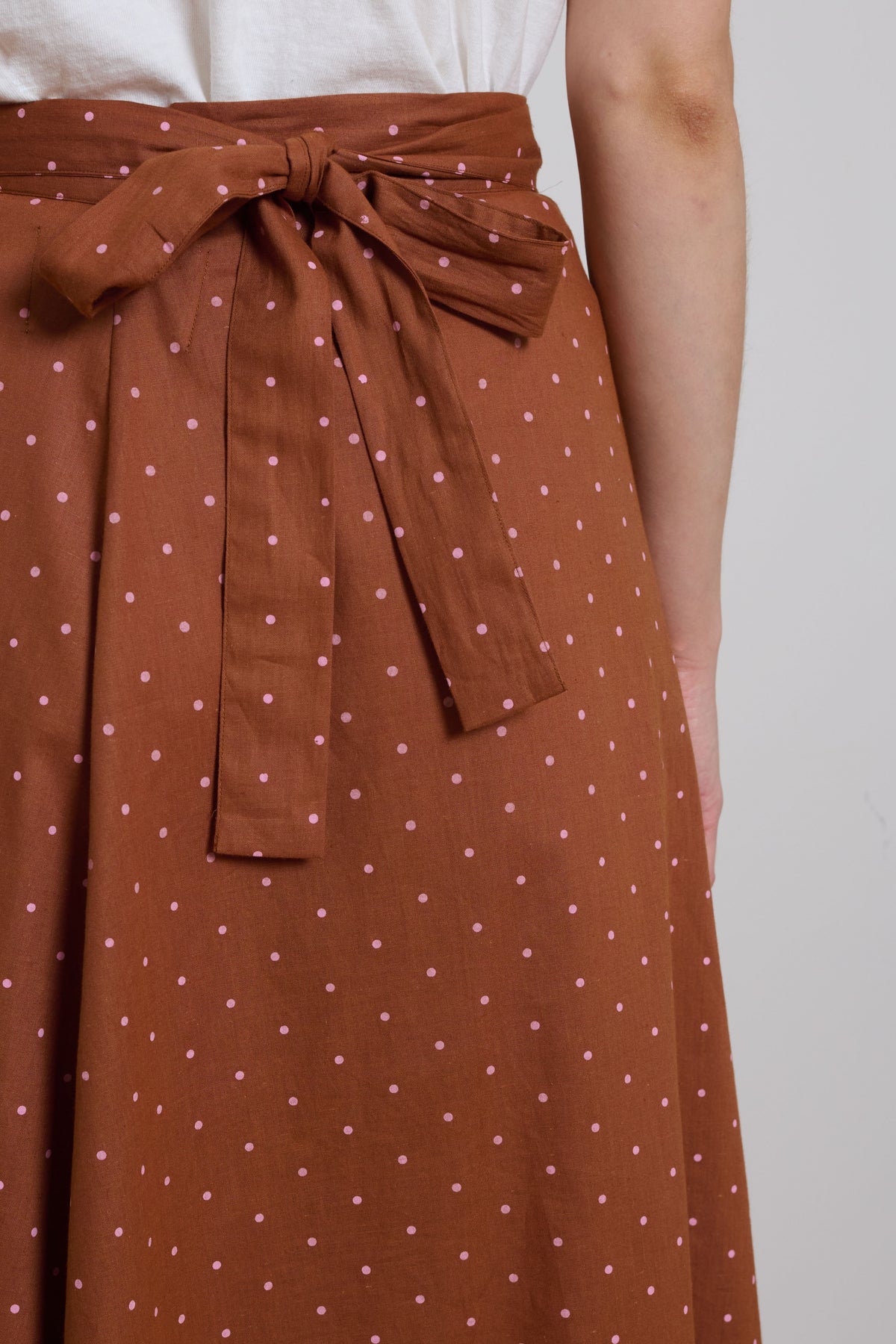 Tidy Street Collection | Daphne Skirt- Brown Dot