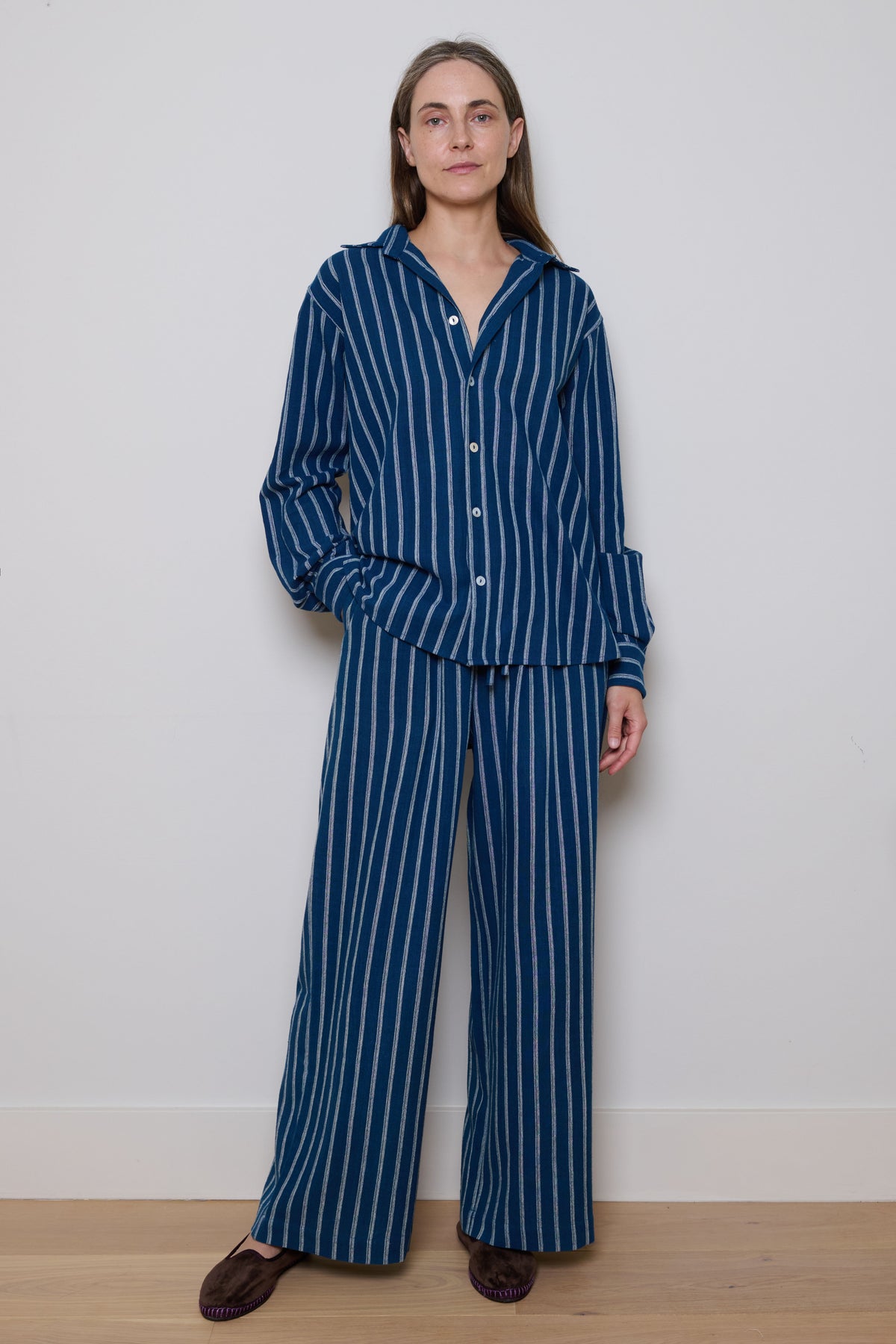 Tidy Street Collection | Betty Shirt - Blue Stripe