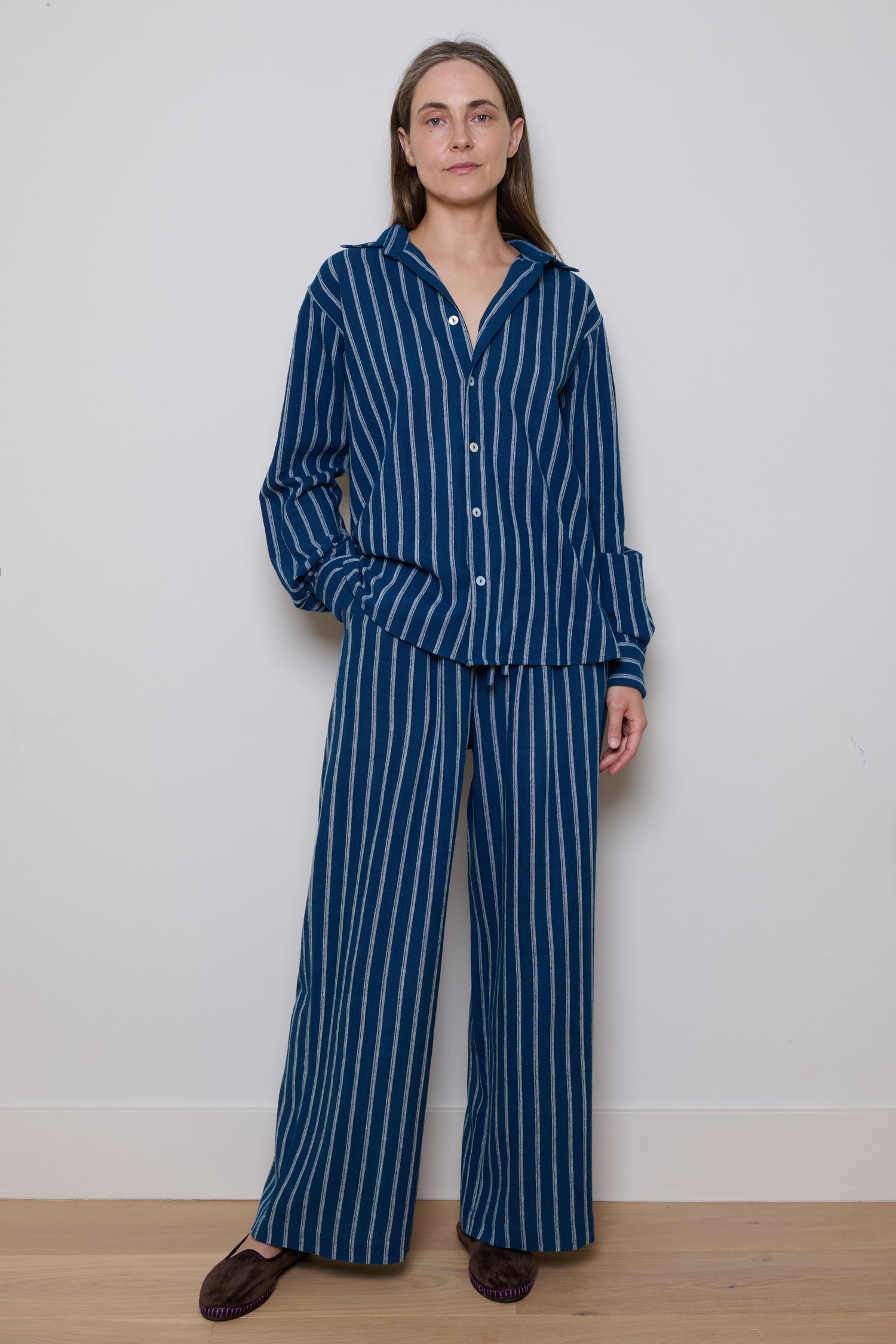 Tidy Street Collection | Betty Shirt - Blue Stripe
