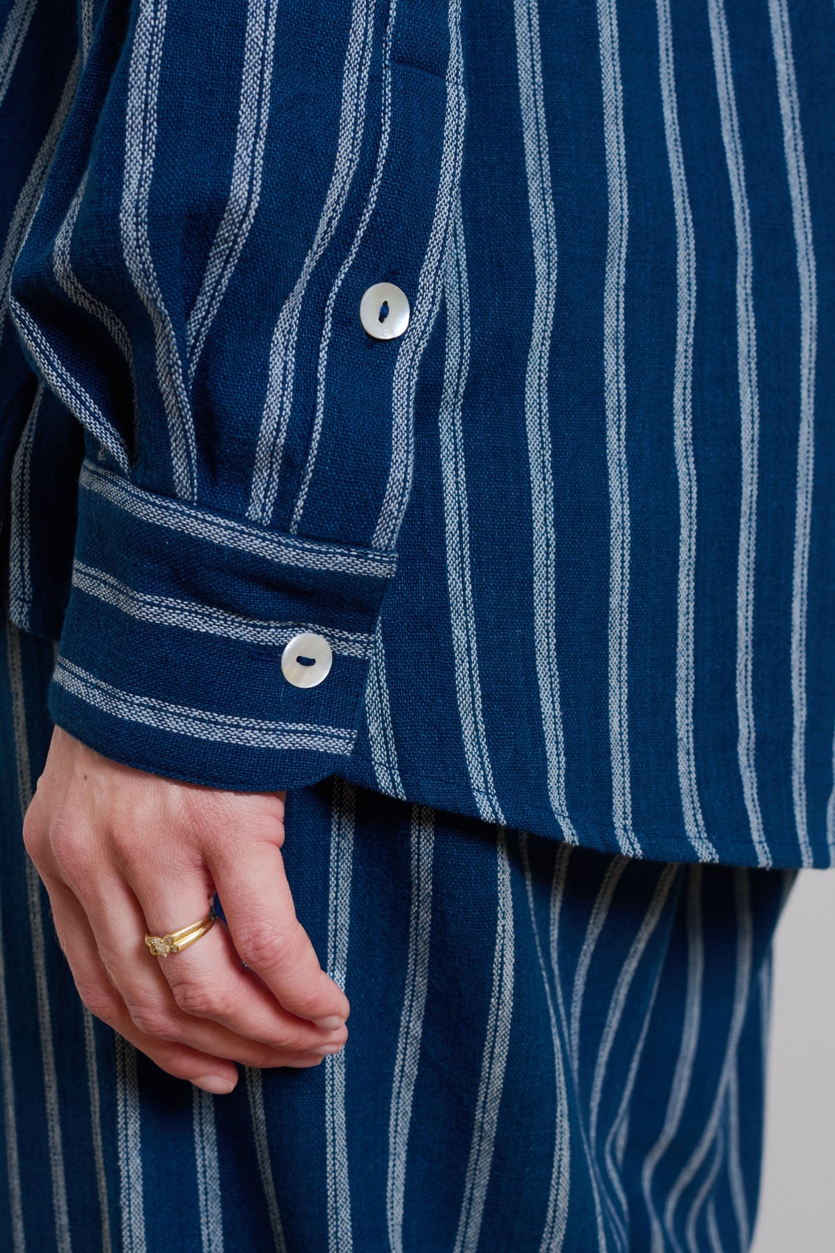 Tidy Street Collection | Betty Shirt - Blue Stripe