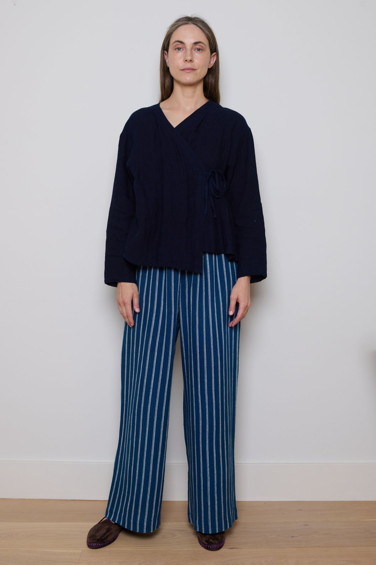 Tidy Street Collection | Helen Trousers - Blue Stripe