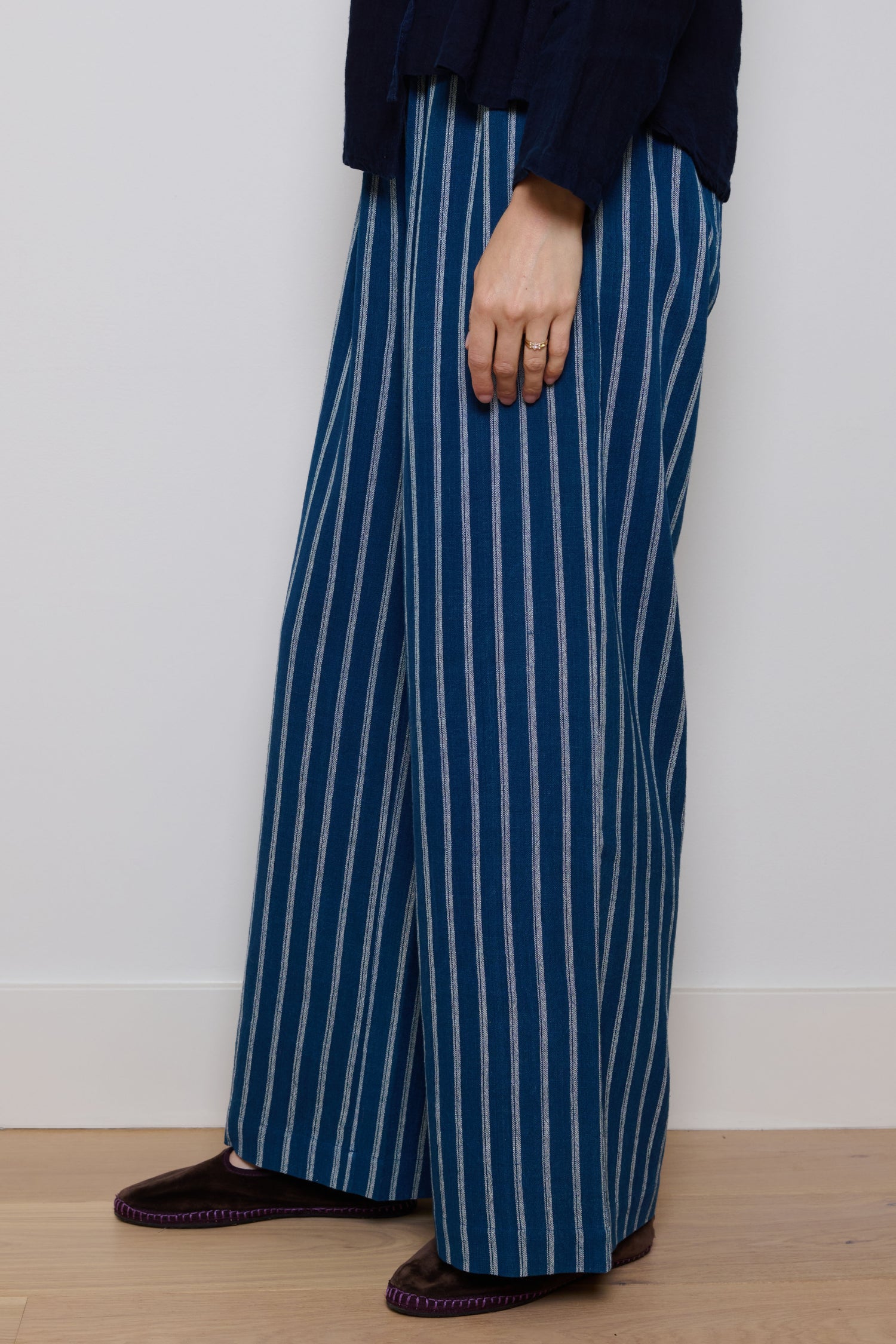 Tidy Street Collection | Helen Trousers - Blue Stripe