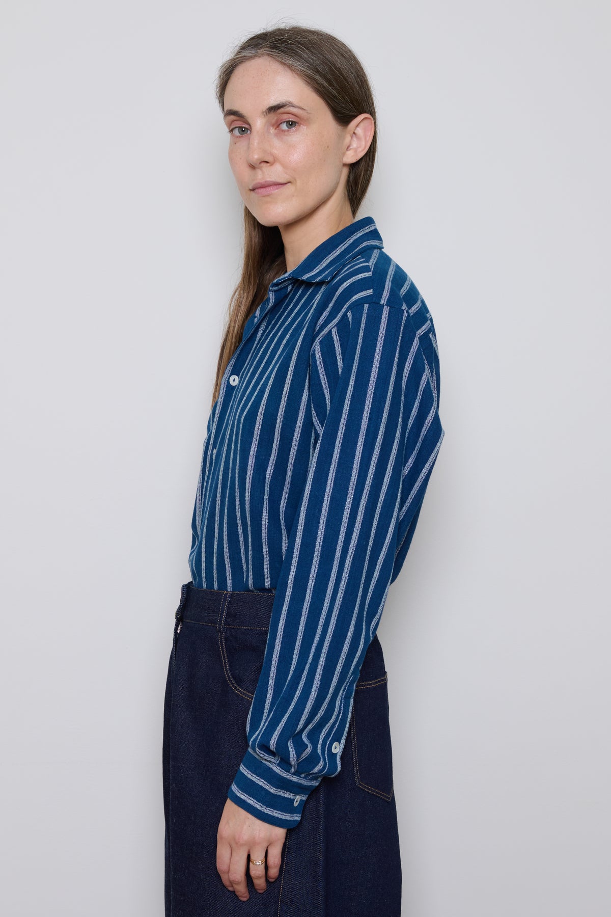 Tidy Street Collection | Betty Shirt - Blue Stripe