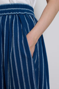 Tidy Street Collection | Elsie Skirt - White and Blue Stripe