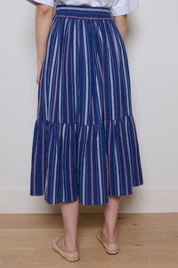 Tidy Street Collection | Elsie Skirt - White, Blue and Red Stripe