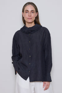 Bunon | Linen Shirt - Charcoal