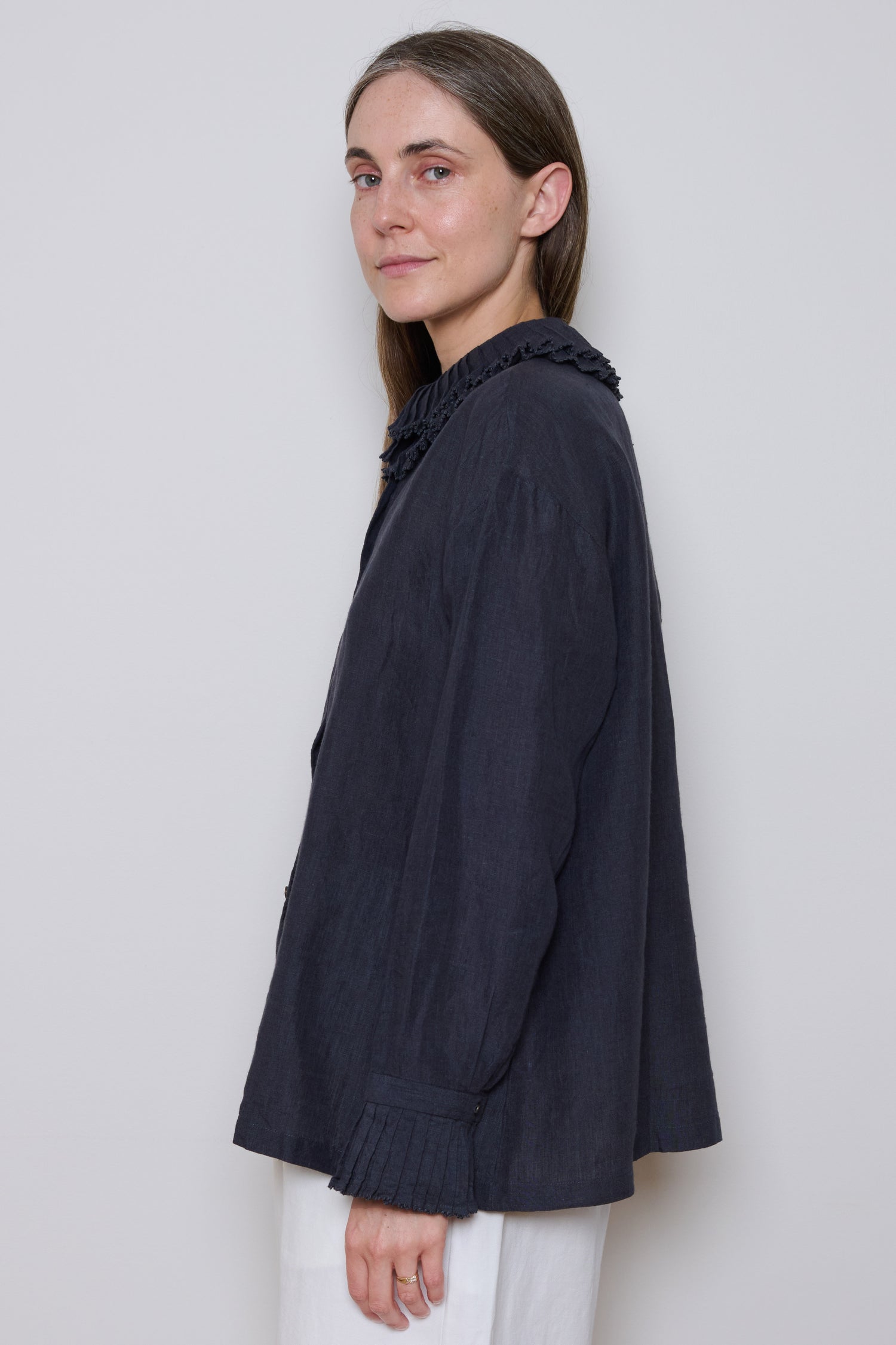 Bunon | Linen Shirt - Charcoal